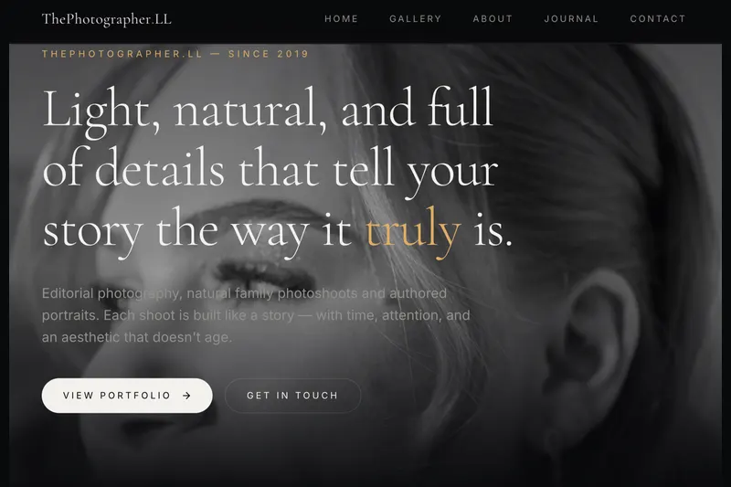 ThePhotographer.LL website preview 1 of 3