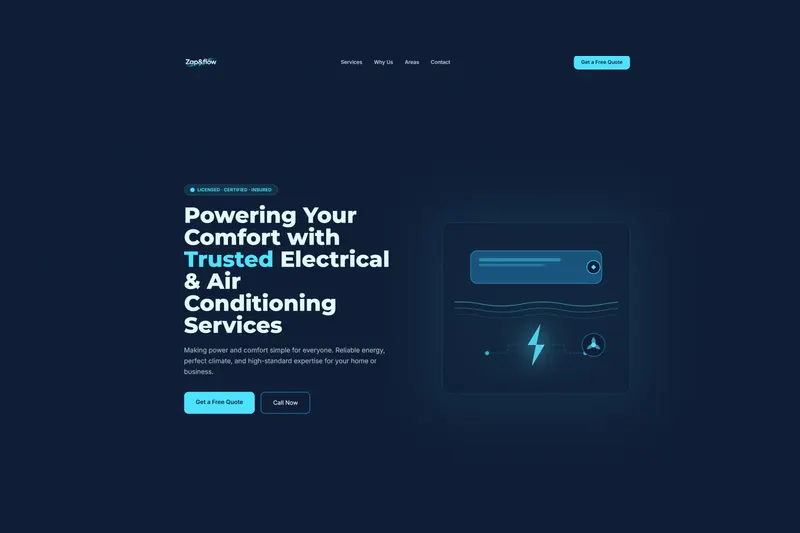 Zap & Flow website preview 1 of 3